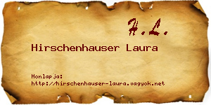 Hirschenhauser Laura névjegykártya